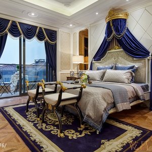新西兰羊毛蓝色床头客厅卧室飘窗书房茶几定制满铺长方形欧式地毯