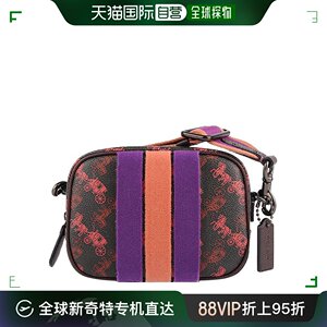 Coach蔻驰黑色拼接红色女士挎包潮流时尚79368V5C1A