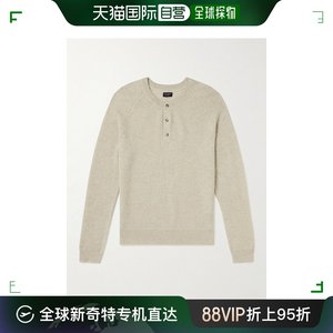 香港直邮潮奢 Club Monaco 摩纳哥会馆 男士华尔夫针织羊绒亨利领