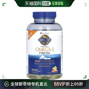 香港直发Minami Nutrition软胶囊含欧米伽 3健康60粒*2瓶