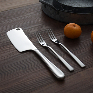 创意下午茶个性不锈钢甜品刀 家用餐厅水果刀蛋糕叉子切面包刀具