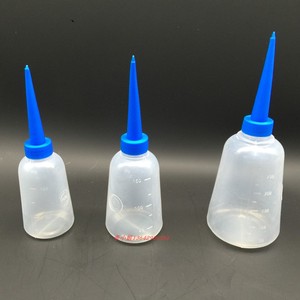 向阳工业用点胶瓶 滴胶挤胶尖嘴小油壶 蓝咀塑料助焊胶水打注胶瓶