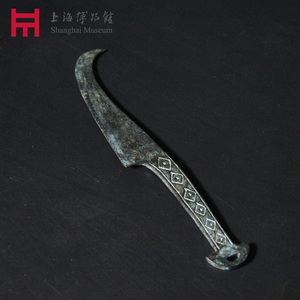 上海博物馆手工青铜刀中式仿古文创装饰摆件收藏工艺未开刃摆件