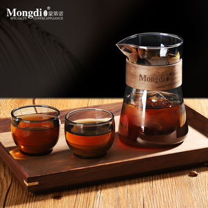 Mongdio咖啡分享壶家用玻璃咖啡壶手冲咖啡套装滤杯冷萃壶分享杯