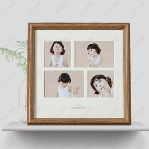 创意组合相框打印洗照片10寸木质相架四连宫格情侣结婚照儿童摆台