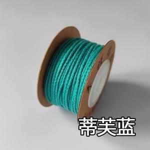文玩包芯棉线手搓棉绳五彩色编绳专用流苏穗子线材蒙古藏式串珠线