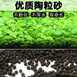 鱼缸造景底砂黑陶粒砂水族陶粒沙水草缸水草泥底沙水草种子种植土