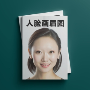 学化妆眉毛纹绣野生眉练习册真人美人图不同脸型模版画眉形设计本