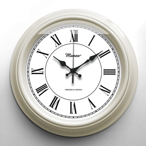 英国Musex妙斯时钟挂钟客厅奢华经典新款静音圆形欧式复古罗马钟