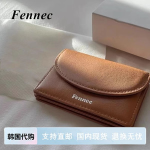 韩国Fennec牛皮mini可爱经典漆皮高档软皮多色证件包零钱包卡包女