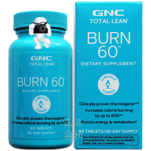 04/26美国GNC科学减重公式Burn60 60粒含瓜拉纳国内仓正品脂肪油