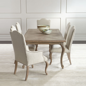 美式实木长方形餐桌小户型餐台椅子组合六人吃饭桌子家用高端定制