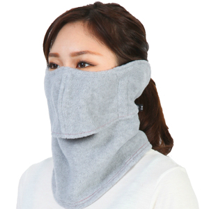 日本代购秋冬保暖防晒面罩附盖耳朵口罩 眼镜不产生哈气 毛绒加厚