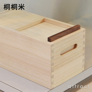 日本代购ambai小泉诚设计 桐木箱米罐子米桶 5kg