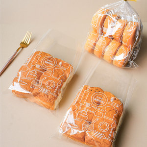 齐口透明吐司面包袋烘焙包装袋opp塑料平口点心袋扎口食品包装袋
