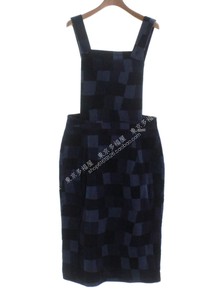 日本代购正品特惠 STUSSY 灯芯绒暗格纹背带连衣裙st01