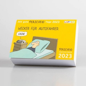 德语2023年日历桌面台历卡通漫画365日每天一页桌面摆件圣诞礼物