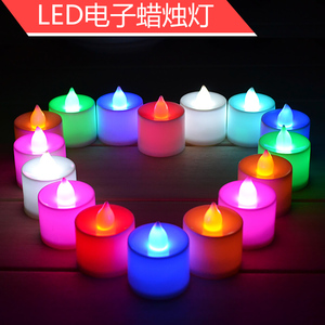 LED电子蜡烛 浪漫求婚表白蜡烛灯套餐  婚庆路引创意生日小蜡烛灯