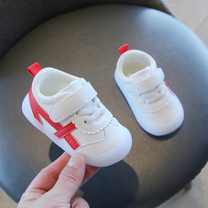 小溜宝春秋新款宝宝鞋6个月-2岁半男女儿童学步鞋软底不掉跟童鞋