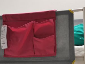 北京宜家国内代购   斯卡特 床边挂袋, 橙色 /粉红色/绿色