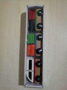 【北京宜家国内代购】 利乐宝   玩具火车3件套，24厘米火车积木