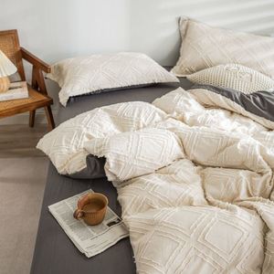 cotton quilt duvet cover pillow cases bed sheets set 四件套