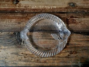日本回流无铅玻璃鱼形琉璃盘零食碟欧式轻奢小资多用盘套装soga盘
