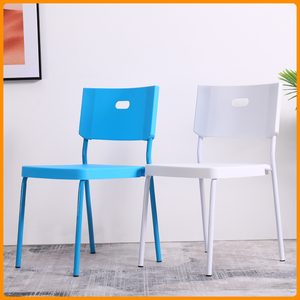 塑料椅子加厚靠背凳子家用餐椅时尚简约会议椅培训椅简易跳舞椅子