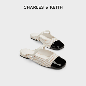 【520礼物】CHARLES&KEITH24夏新款CK1-70900458-1穆勒拖鞋外穿女