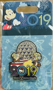 美国迪士尼乐园 花栗鼠 奇奇蒂蒂 香瓜子兄弟 2019 徽章