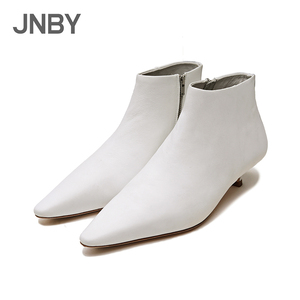 【礼遇价】JNBY/江南布衣春新品短筒靴时尚细跟尖头女鞋7K