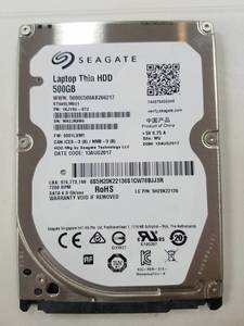2.5英寸Seagate/希捷 ST500LM021 7200转32M 500g笔记本硬盘7MM