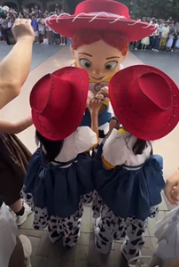玩具总动员翠丝造型帽子迪士尼派对cos 万圣节儿童成人演出表演女