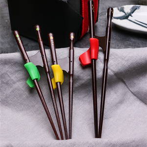 石田日本原装进口日式孩子儿童学习筷大童训练筷实木成人矫正筷子