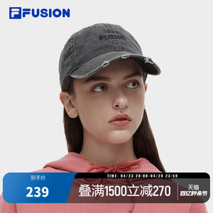 FILA FUSION斐乐潮牌情侣款棒球帽女时尚帽子休闲遮阳帽男鸭舌帽