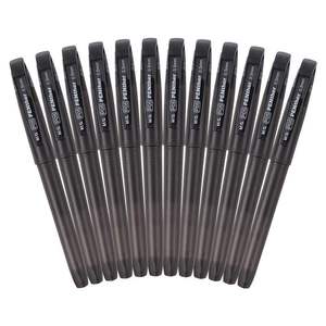 晨光（M&G）文具0.5mm黑色中性笔 黑豹系列P05全针管葫芦头签字笔