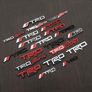 适用于锐志拉力赛立体车贴TRD汽车运动版sport车贴车标改装金属标