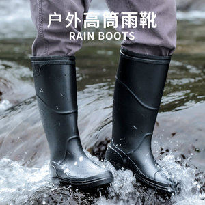 雨鞋男士加绒棉雨靴子防水低筒中高筒冬季加厚套鞋胶鞋防滑水鞋男