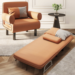 申亚沙发床单双人两用科技布懒人沙发椅子折叠床小户型客厅可折叠