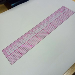 服装打板制版尺放码尺透明20卷弯设计测量工具尺子49CM英寸软直尺