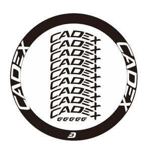 公路车CADEX碳圈车圈轮组贴纸竞速贴花 自行车定制个性刀圈改色贴