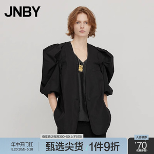 【1件9折】JNBY/江南布衣奥莱春夏西服外套H型插肩袖五分袖
