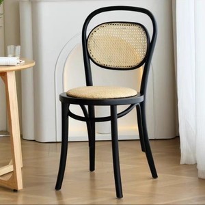 艺术椅实木子美轻式奢设计原椅木椅单靠背椅创简意现代家用北欧|