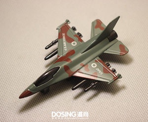 仿真微缩模型 美国美军战机 F16战斗机 合金飞机 带回力 玩具摆件