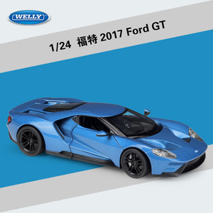 WELLY威利原厂1:24福特2017 Ford GT跑车仿真合金汽车模型摆件 礼