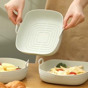 日本烘焙空气炸锅烤盘食品级硅胶垫家用烤箱盘专用垫烧烤蛋糕卷托