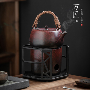 万匠煮茶碳火炉烧水陶壶煮茶碳炉家用户外耐高温酒精小火炉可干烧