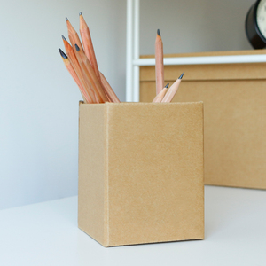 纸质笔筒创意收纳盒桌面收纳办公原创意文具日式简约个性大容量
