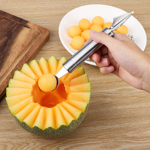 不锈钢水果刀挖球器蔬菜西瓜挖球勺子宝宝辅食压花水果雕花刀模具
