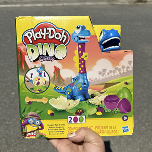 Play Doh培乐多彩泥会长高的雷龙儿童橡皮泥黏土恐龙手工diy玩具